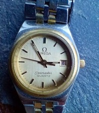 Original Omega Seamaster 80er Jahre Damen Quarz Uhr 