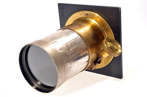 Unknown brass lens 350mm auf - unknown, ~350mm