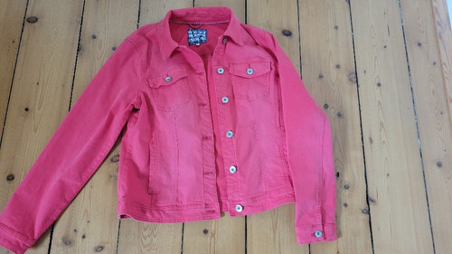 Cecil jeansjacke rot - jeansjacke,
