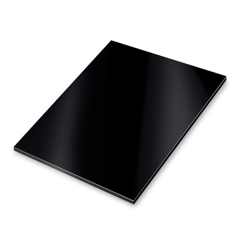 Aluverbundplatte schwarz x - schwarz, 15