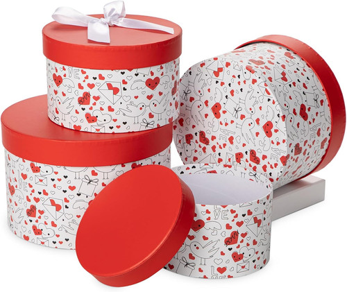 Briful runde geschenkboxen mit - runde,