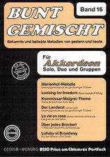 Akkordeon Noten : Bunt