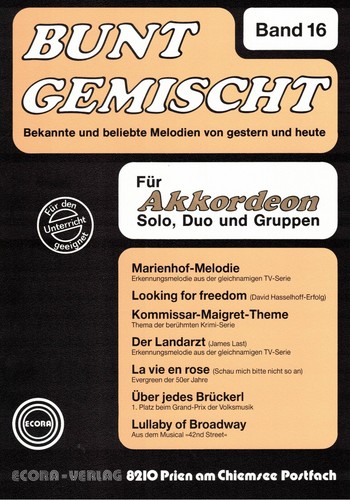Akkordeon noten bunt - akkordeon, :