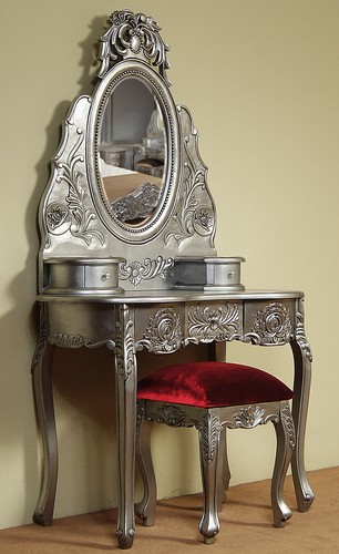 Silber schminktisch rokoko - silber,
