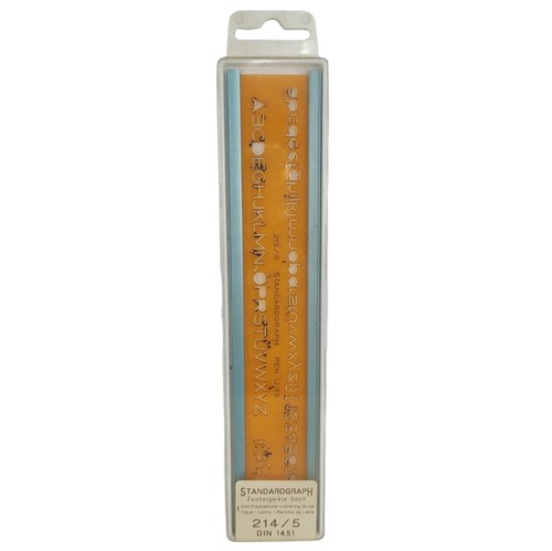 Schriftschablone standardgraph - schriftschablone,