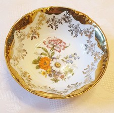 Porzellan-Schale Bavaria, m. Goldauflage, Porzellanmanufaktur Kleiber, ca. 13 cm