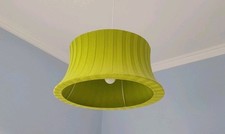 IKEA Ämtevik Hängelampe / Deckenlampe 55cm grün retro mit Stoffbezug