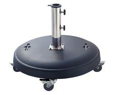 Schirmständer Sonnenschirmständer Betonständer Sonnenschirm 50kg rund mit Rollen