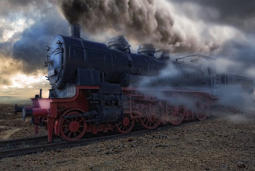 Blechschild zug lok lokomotive - blechschild,