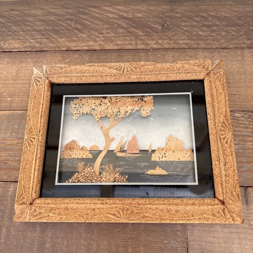 Altes geschnitztes korkbild - altes,