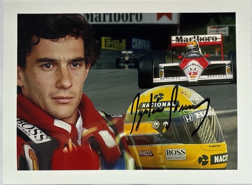 Ayrton senna signiert formel - signiert, 1