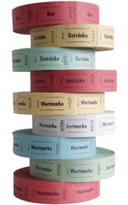 Avery 1000x Wertmarke Bon-Rolle Getränkemarken Biermarken Bons Marken Abriss Bon