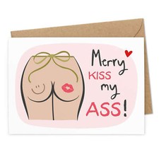 Böse Weihnachtskarte "Merry