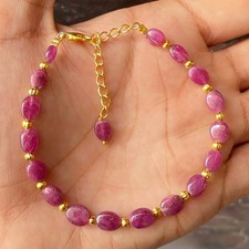 Echter Rubin glatt ovale Form