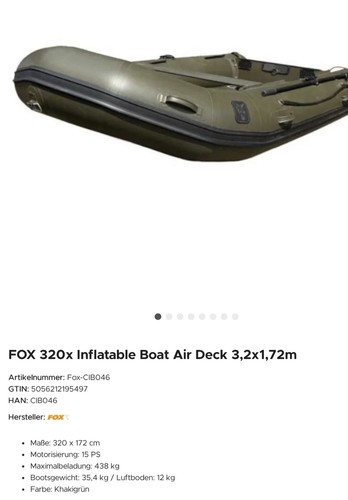 Fox 320 inflatable - inflatable, air