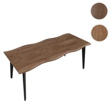Esszimmertisch HWC-O60, Ausziehtisch Esstisch, Eisen MDF ausziehbar 120-180cm