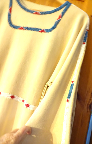 Hirschlederkleid lange ärmel - hirschlederkleid,