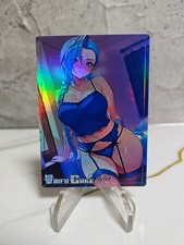 Jinx LoL Trading Card Waifu Goddess Story Anime Girl holo Karte Manga sexy Full