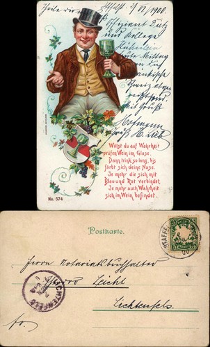 Litho scherzkarten - ak,