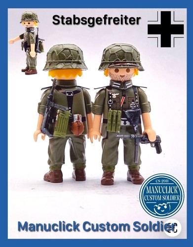 Playmobil soldat kabel custom - soldat,