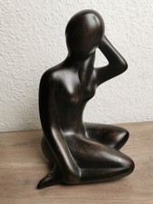 Frau Figur Schwarz/Braun
