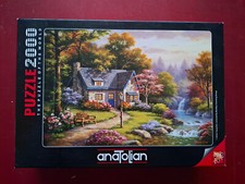 Puzzle Stonybrook Falls Cottage 2000 komplett Sammlung Paket Anatolian