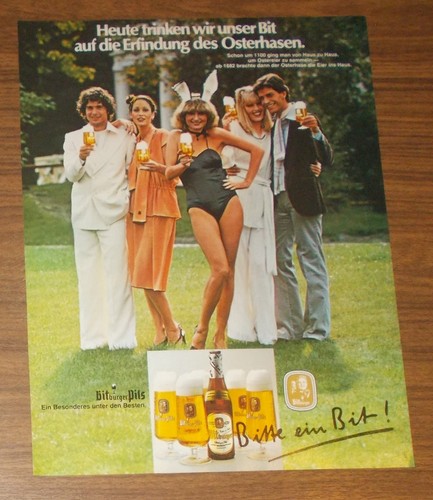 Seltene werbung bitburger - bitburger, pils