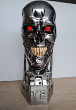 1:1 TERMINATOR Head Statue Figur lifesize + red Eyes w Sideshow Prime1 Metall?