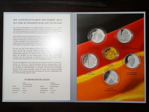 Brd gedenkmünzen 2014 - gedenkmÜnzen,