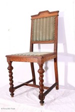 Herrschaftlicher antiker Gründerzeit Stuhl Polsterstuhl Salonstuhl Ritterstuhl /