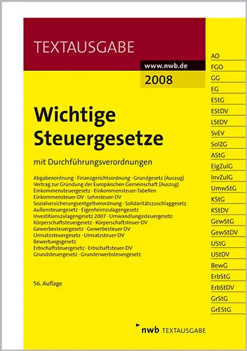 Wichtige steuergesetze - wichtige,