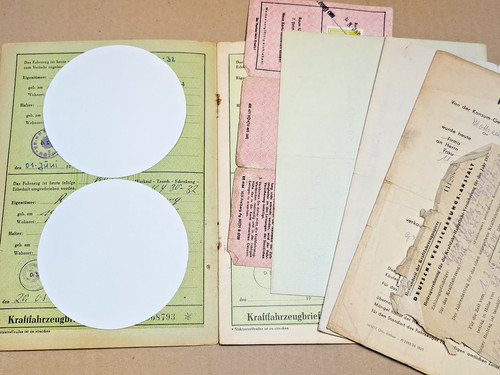 Kfz brief kraftfahrzeugbrief - brief,