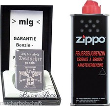 ICH BIN STOLZ DEUTSCHER ZU SEIN Reichsadler EK auf EDELBENZINER USA ZiPPO Benzin