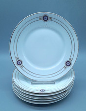 Fürstenberg Lilly Art Deco 6 Kuchenteller 16 cm Dm.  um 1920/30 Porzellan