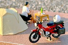 HONDA CT 125 + Camper diorama
