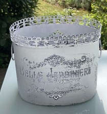 Shabby Übertopf Blumenkübel