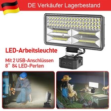 90W Für Makita Li-ion Akku LED Arbeitsleuchte 18V Strahler Licht Taschenlampe
