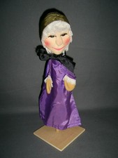 Handpuppe KERSA Grossmutter Oma (grün) vintage / habe noch weitere Handpuppen