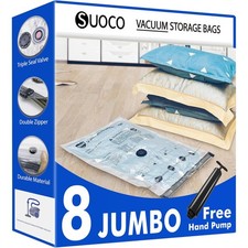 8 Jumbo Vakuumbeutel für