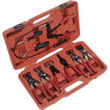 Schlauchklemmenzange Satz Schlauchschellenzange Set Schlauch Clip Zange 9-tlg.