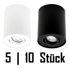 5,10 PACK Aufbauspot schwenkbar Aufbauleuchte Spot Lampe Deckenlampe 230V GU10
