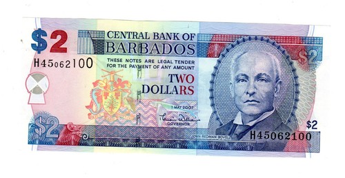 Barbados banknote - barbados,