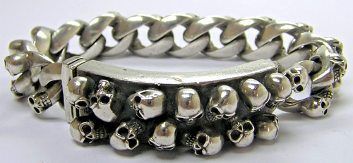 Armband biker totenkopf - armband,