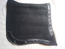 Schabracke Wollfilz Filz spanisch Kunstleder B-Ware NEU Schwarz/Schwarz