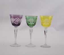 Überfang Kristall Weinrömer, 3 St. Val Saint Lambert?