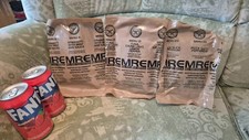 US MRE Meal ready-to-eat Menu 4, 21, 23 & Strawberry Fanta