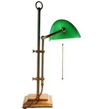 Bankerleuchte echtes Messing