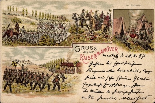 Litho kaisermanöver deutsche - kaisermanöver,,
