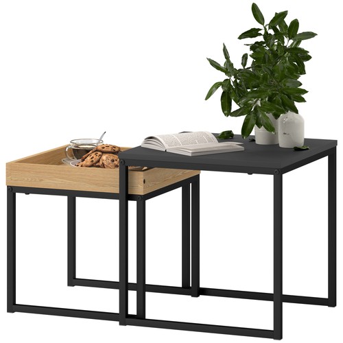 Homcom modernes couchtisch set - modernes, couchtisch-set