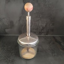 Zwiebelschneider  Gemüsehacker Knoblauchhacker DDR Glas Vintage